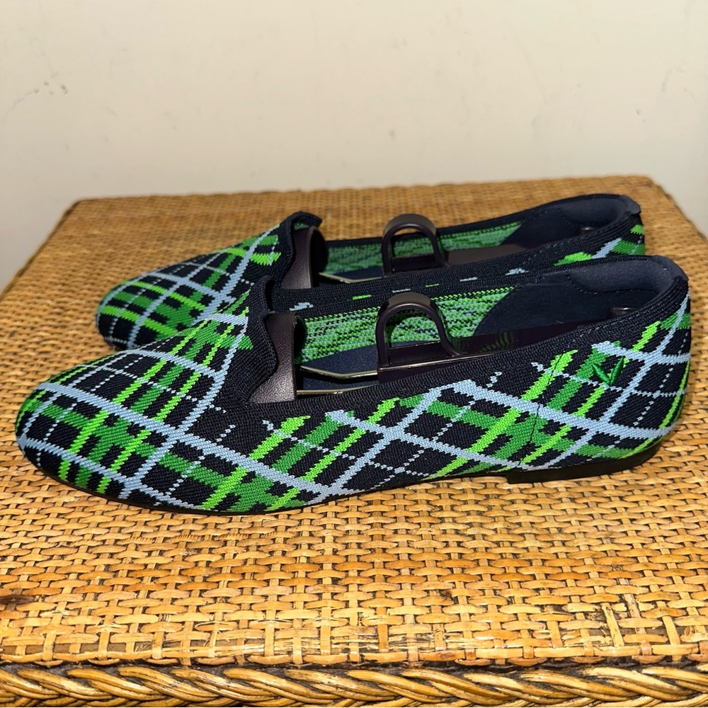 VIVAIA Palette Audrey Women’s Size 8.5 Round Toe Woven Knit Loafer Flats Green - Picture 8 of 12